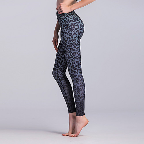 

Women's Yoga Pants Leopard Running Dance Fitness Tights Leggings Activewear Breathable Moisture Wicking Quick Dry Butt Lift High Elasticity Skinny