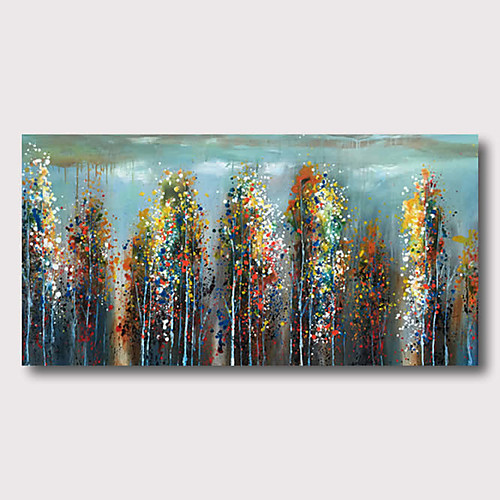 

Oil Painting Hand Painted Horizontal Abstract Landscape Comtemporary Modern Stretched Canvas