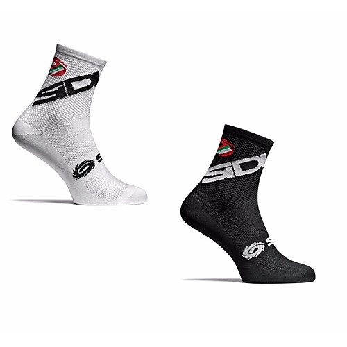 

Men's Women's Athletic Sports Socks Cycling Socks Compression Socks Windproof Breathable Quick Dry Black White Winter Road Bike Mountain Bike MTB Running Stretchy / Road Bike Cycling