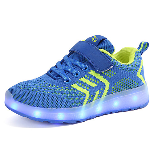 

Boys' / Girls' LED / LED Shoes / USB Charging Knit / Faux Leather Sneakers LED Shoes Little Kids(4-7ys) / Big Kids(7years ) Walking Shoes LED / Luminous Black / Red / Pink Spring / Summer / Rubber