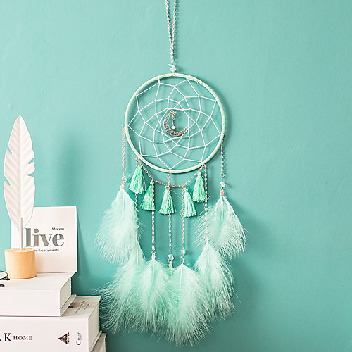 

Handmade Dream Catchers With Feather Wall Hanging Home Decoration Ornament Decor Ornament