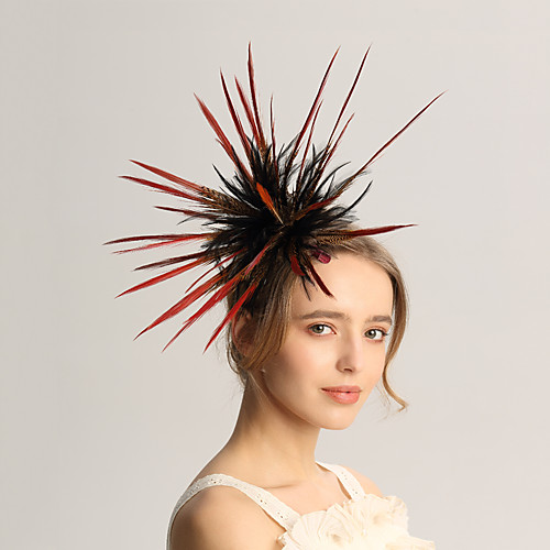 

Feathers Fascinators with Feather 1pc Wedding / Special Occasion Headpiece