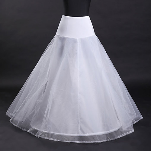 

Bride Classic Lolita 1950s Vacation Dress Dress Petticoat Hoop Skirt Crinoline Prom Dress Women's Girls' Tulle Costume White Vintage Cosplay Wedding Party Princess