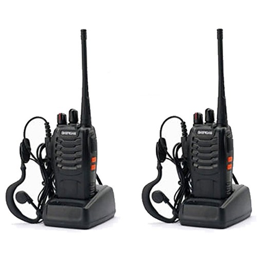 

2PCS Baofeng BF-888S Walkie Talkie 888s 5W 2800mAh 16 Channels 400-470MHz UHF FM Transceiver 6m Two Way Radio Comunicador For Outdoor Racing(Give headphones)