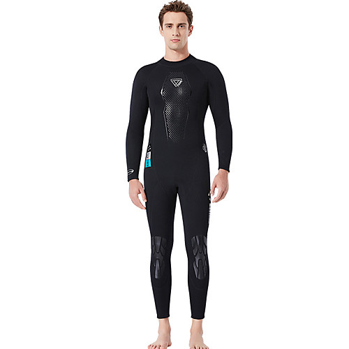 

Men's Full Wetsuit 3mm SCR Neoprene Diving Suit Quick Dry High Elasticity Long Sleeve Back Zip Patchwork Autumn / Fall Spring Summer / Winter / Stretchy