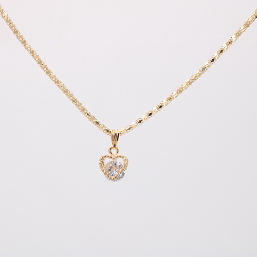 

Women's Pendant Necklace Necklace Classic Heart Dainty Unique Design Trendy Fashion Silver Plated Gold Plated Chrome Gold Silver 42 cm Necklace Jewelry 1pc For Wedding Carnival Graduation Work