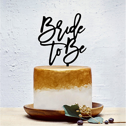 

Cake Topper Classic Theme / Creative / Wedding Unique Design / Romantic Acrylic Wedding / Party Evening with Solid 1 pcs OPP