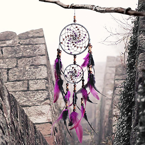 

Handmade Dream Catchers With Feather Wall Hanging Home Decoration Ornament Decor Ornament