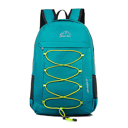 

20-35 L Hiking Backpack Lightweight Packable Backpack Rain Waterproof Quick Dry Foldable Compact Outdoor Hiking Camping Nylon Green Blue Violet / Wear Resistance