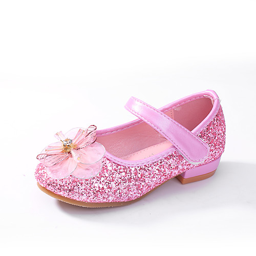 

Girls' Flats Ballerina Flower Girl Shoes Halloween PU Little Kids(4-7ys) Wedding Party & Evening Bowknot Pink Gold Silver Spring Fall / Rubber / TPR (Thermoplastic Rubber)