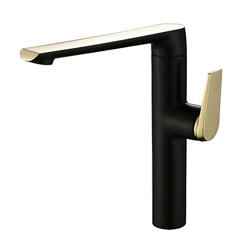 

Kitchen faucet - Single Handle One Hole Chrome / Ti-PVD / Painted Finishes Standard Spout Free Standing Contemporary Kitchen Taps