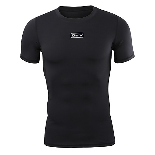 

Men's Hunting T-shirt Outdoor Breathable Quick Dry Ventilation Fast Dry Summer Solid Colored Top Polyester Camping / Hiking Hunting Fishing Black Yellow Dark Green