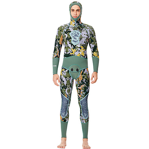 

Women's Full Wetsuit 3mm SCR Neoprene Diving Suit Quick Dry High Elasticity Long Sleeve 2-Piece Back Zip Patchwork Autumn / Fall Spring Summer / Winter / Stretchy
