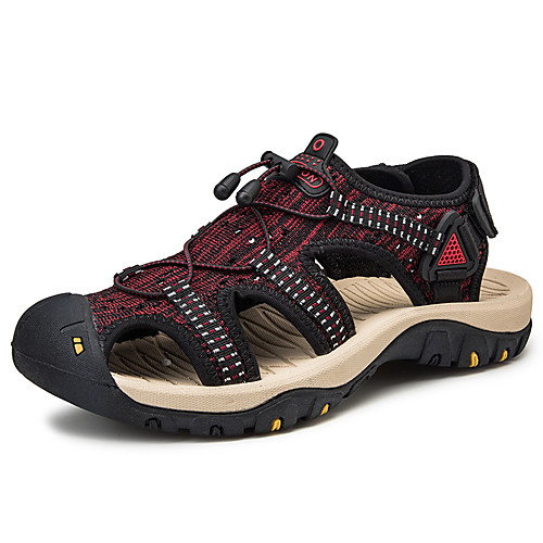 

Men's Summer / Fall Casual / Beach Daily Sandals Water Shoes / Upstream Shoes Tissage Volant Breathable Non-slipping Wear Proof Black / Red / Black / Green