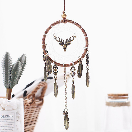 

Boho Dream Catcher Handmade Gift Wall Hanging Decor Art Ornament Craft Elk 377cm For Kids Bedroom Wedding Festival
