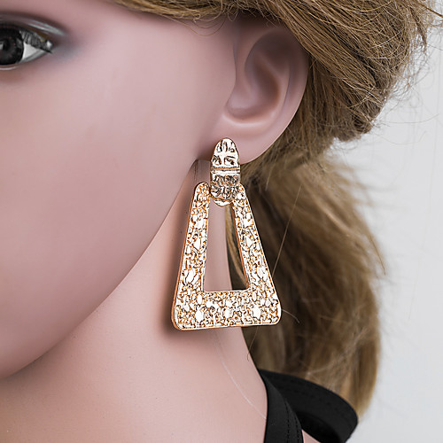 

Women's Gold Drop Earrings Geometrical European Earrings Jewelry Gold For Daily 1 Pair