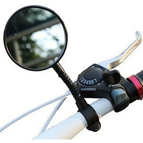 

Rear View Mirror Handlebar Bike Rear View Mirror Adjustable Flexible Shatterproof Wide Range Back Sight Reflector Angle Cycling Bicycle motorcycle Bike Plastics Resin Black Road Bike Mountain Bike MTB