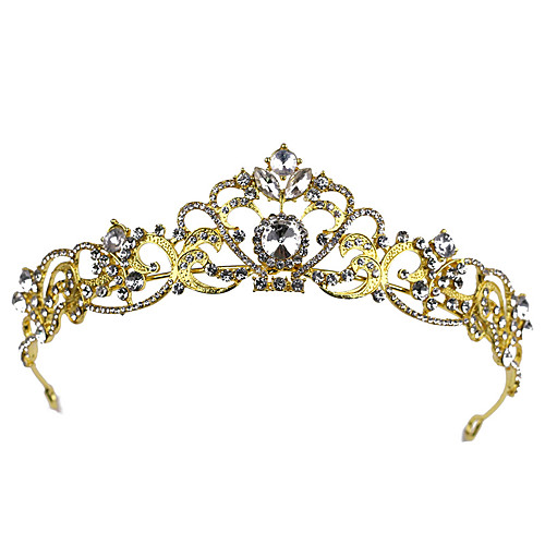 

Headbands / tiaras / crown Hair Accessories Alloy Wigs Accessories Women's 1 pcs pcs 13cm(Approx5inch) cm School / Quinceañera & Sweet Sixteen / Festival Headpieces Kids / Teen / Generic / Youth