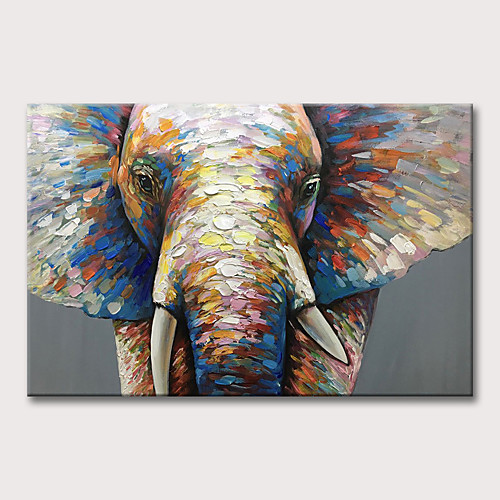 

Oil Painting Hand Painted - Abstract Pop Art Classic Modern Rolled Canvas
