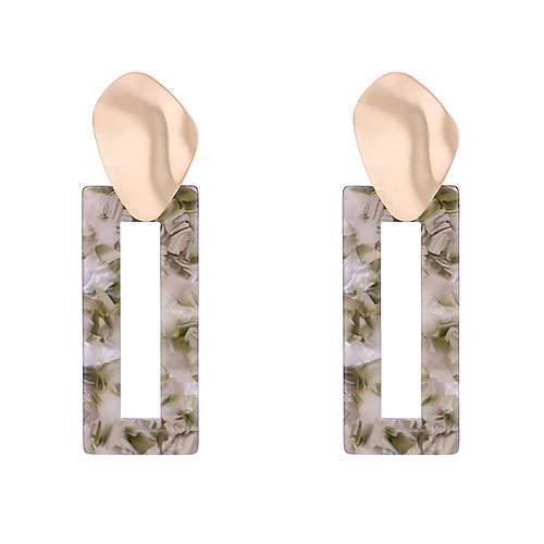 

Women's Drop Earrings Earrings Dangle Earrings Hollow Out Simple European Fashion Earrings Jewelry White / Black / Green For Party Gift Daily Work Festival 1 Pair