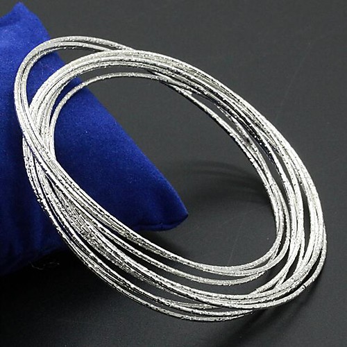 

Women's Chain Bracelet Ladies Unique Design Fashion Party Alloy Bracelet Jewelry Silver For Party Gift Valentine