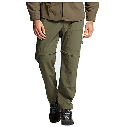 

Men's Hiking Pants Trousers Convertible Pants / Zip Off Pants Summer Outdoor Breathable Quick Dry Anatomic Design Sweat-wicking Pants / Trousers Bottoms Black Army Green Grey Khaki Camping / Hiking
