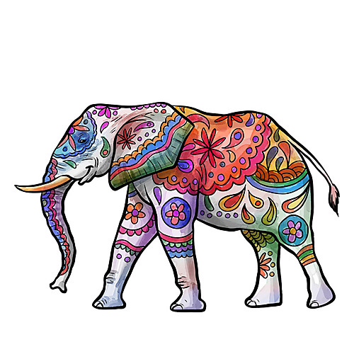 

Colorful Elephant Decorative Wall Stickers - Animal Wall Stickers Animals Living Room / Indoor 3858cm