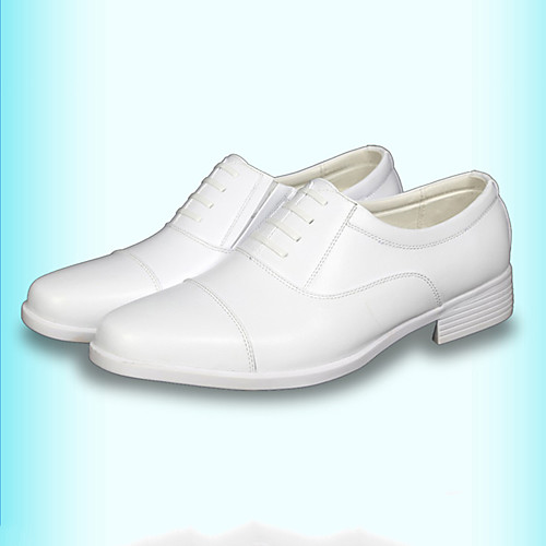 

Men's Comfort Shoes Cowhide Spring Business Oxfords White / Party & Evening / Party & Evening