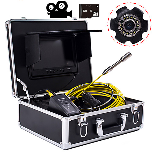 

23 mm lens Industrial Endoscope 20M Working length 9-inch Display With Video Camera Function Car Repair Inspection Pipeline Repair