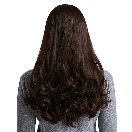 

Synthetic Wig Ombre Curly Natural Wave Middle Part Wig Medium Length Long Brown Synthetic Hair 26 inch Women's Synthetic New Comfortable Brown / African American Wig / Doll Wig / For Black Women