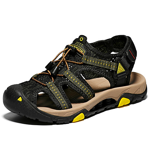 

Men's Summer / Fall Casual Daily Sandals Water Shoes / Upstream Shoes Tissage Volant Breathable Waterproof Non-slipping Black / Red / Black / Black / Green