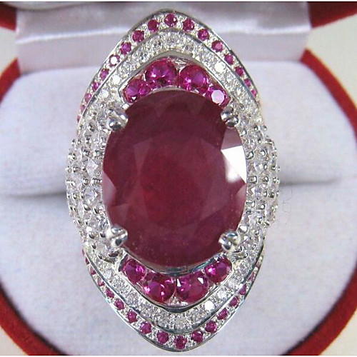 

Women Promise Ring Aquamarine Classic Red Copper Joy Stylish Luxury 1pc 6 7 8 9 10 / Women's