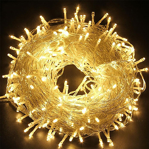 

100m 328.1ft 800LED String Lights Twinkle Star Curtain 3000lm IP65 Waterproof for Halloween Christmas Indoor Outdoor Wedding Home Bedroom Patio 1set