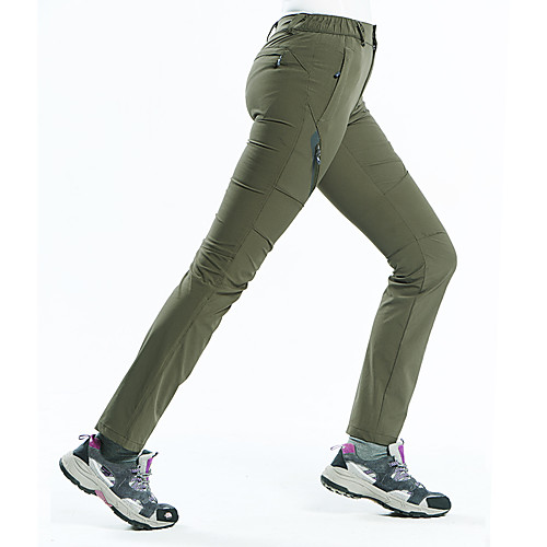 

Women's Hiking Pants Trousers Solid Color Summer Outdoor Windproof Breathable Quick Dry Stretchy Elastane Pants / Trousers Bottoms Dark Grey Purple Army Green Fuchsia Blue Hunting Fishing Climbing L