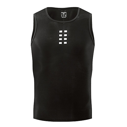 

WOSAWE Men's Sleeveless Cycling Vest Black Solid Color Bike Jersey Breathable Sports Solid Color Mountain Bike MTB Road Bike Cycling Clothing Apparel / Micro-elastic