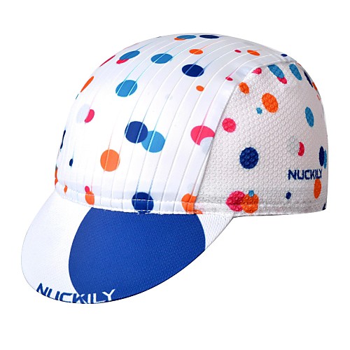 

Nuckily Cycling Cap / Bike Cap Visor Polka Dot UV Resistant Breathable Quick Dry Sweat-wicking Bike / Cycling White Black Spandex for Men's Women's Teen Adults' Road Bike Outdoor Exercise