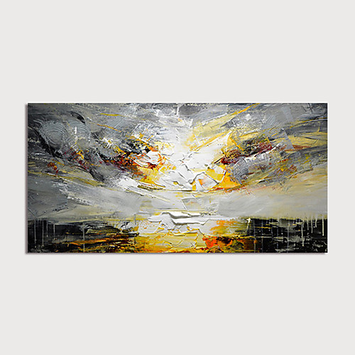 

Oil Painting Hand Painted Horizontal Abstract Landscape Modern Rolled Canvas (No Frame)