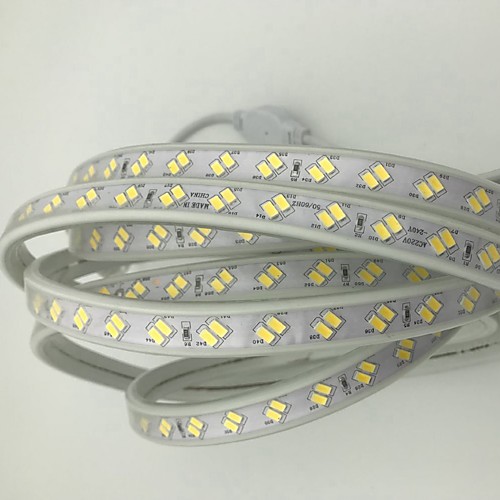 

15m LED Light Strips Waterproof Tiktok Lights 1800 LEDs 5730 SMD 1pc Warm White Cold White Flexible Cuttable Decorative 220-240 V