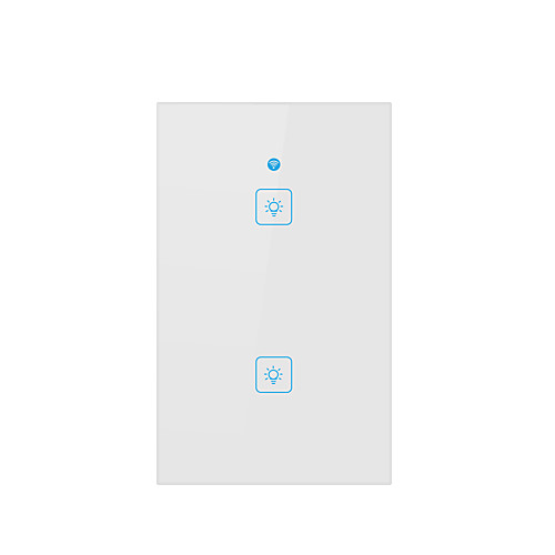 

Smart Switch Waterproof / Timing Function / Scheduled Time 1pc Toughened Glass / ABSPC / 750°C Sound-Activated / APP / Andriod 4.2 Above Amazon Alexa Echo / Google Assistant / Nest