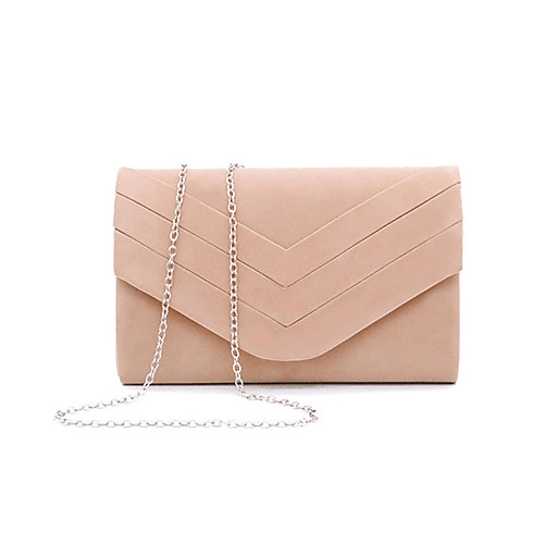

Women's Chain Polyester Evening Bag 2020 Solid Color Black / Red / Almond