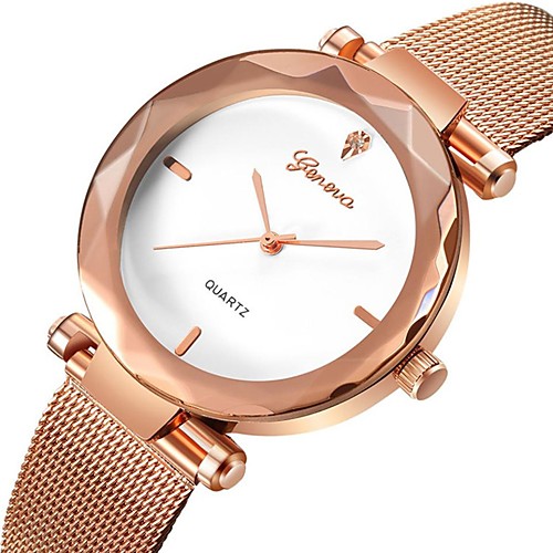 

Women's Quartz Watches Casual Fashion Black Silver Rose Gold Stainless Steel Chinese Quartz Black Silver Rose Gold Water Resistant / Waterproof Cute Casual Watch 30 m 1 pc Analog One Year Battery Life
