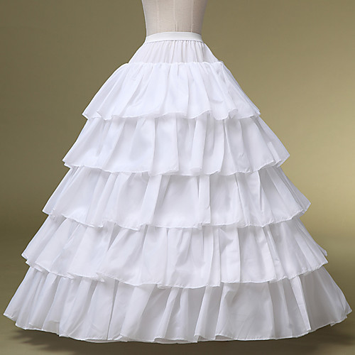 

Bride Classic Lolita 1950s Layered Vacation Dress Dress Petticoat Hoop Skirt Crinoline Prom Dress Women's Girls' Costume White Vintage Cosplay Wedding Party Princess