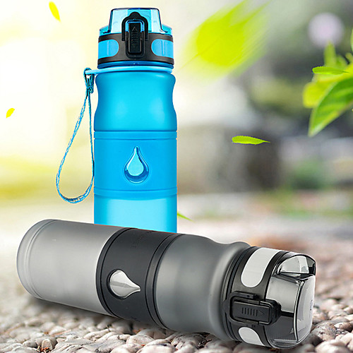 

Sports Water Bottle Water Bottle 600 ml PP Portable for Cycling / Bike Camping / Hiking / Caving Traveling Black Green Blue Pink