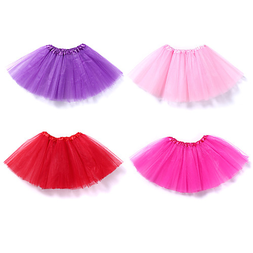 

Ballet Tutu Bubble Skirt Under Skirt 1950s Layered Red Pink Fuchsia Petticoat / Kid's / Crinoline