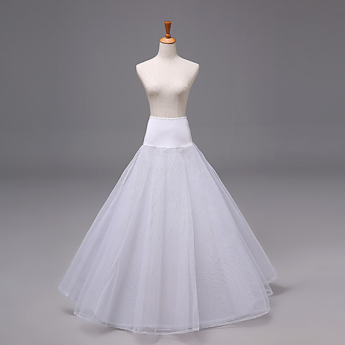 

Bride Classic Lolita 1950s Vacation Dress Dress Petticoat Hoop Skirt Crinoline Prom Dress Women's Girls' Tulle Costume White Vintage Cosplay Wedding Party Princess