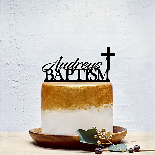 

Cake Topper Classic Theme / Creative / Wedding Personalized / Romantic Acrylic Wedding / Birthday with Solid 1 pcs OPP