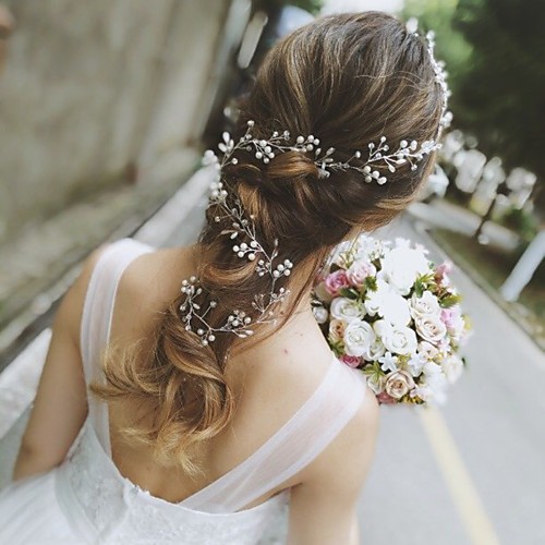 

Rhinestone Head Chain with Crystal / Rhinestone 1 pc Wedding Headpiece