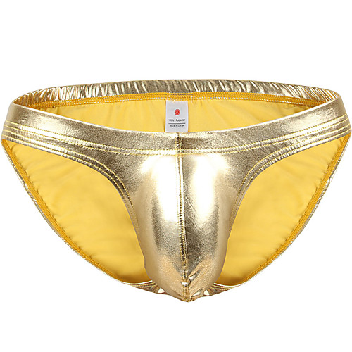 

Men's 1 Piece Basic Boxers Underwear - EU / US Size Low Waist Black Gold Silver M L XL