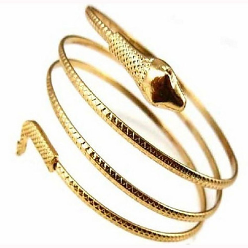 

Women's Bracelet Bangles Classic Snake Classic Vintage Fashion Elegant Alloy Bracelet Jewelry Gold / Silver For Graduation Daily Carnival Club Festival