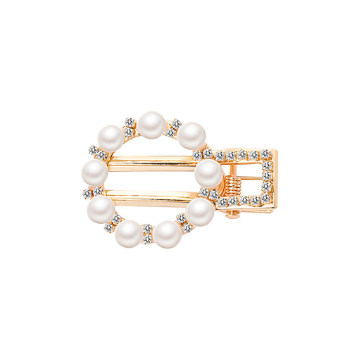 

Women's Active Fashion Cute Imitation Pearl Rhinestone Alloy Solid Colored